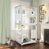 APRILSOUL Outdoor Cat Enclosure on Wheels, Large 71" Cats Patio House of Wooden, 4 Tiers Indoor Kitten Cage with Resting Box, Removable Wood Bottom - 2 of 4