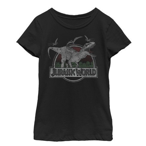 Girl's Jurassic World T. Rex and Pterodactyls T-Shirt - image 1 of 3