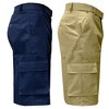 Galaxy By Harvic Men's Flat Front Belted Cotton Cargo Shorts-2 Pack - 2 of 3