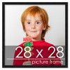 PosterPalooza | Square Minimalist Black Picture Frame - UV Acrylic, Foam Board Backing, Hanging Hardware - 2 of 4
