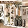 APRILSOUL  All-in-One Closet Organizer – Sturdy Wood Tower with Expandable Rods and Shelves - 3 of 4