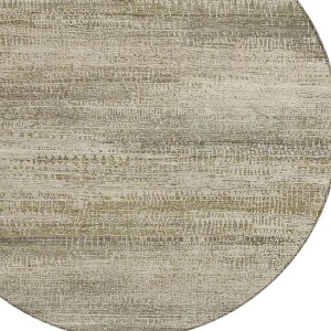 HomeRoots 8' Taupe And Beige Round Abstract Washable Indoor Outdoor Area Rug - 1 of 4