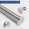 Itopfox 2 Piece Bathroom Hardware Set 304 Stainless Steel Toilet Paper Holder 6 in and Towel Holder 9 in Brushed Nickel Wall Mount - 4 of 4