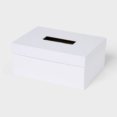 8"x5" Rectangle Shaped Valentine's Day Gift Box White - Spritz™