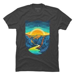 Men's Design By Humans Vintage Grand Canyon Summer Sunrise By Glennjonez T-Shirt - 1 of 4