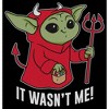 Men's Star Wars: The Mandalorian Halloween Grogu Devil Costume It Wasn't Me T-Shirt - 2 of 4