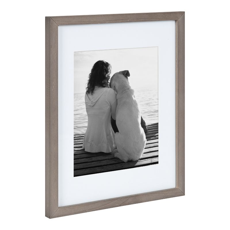 DesignOvation Gallery 11x14 matted to 8x10 Wood Picture Frame, Set of 4, 4 of 12