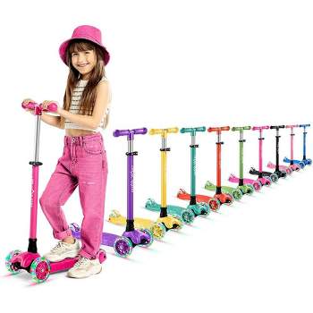 Kids Scooter – Children and Toddler 3 Wheel Kick Scooter – LED Wheel Lights Illuminate When Rolling