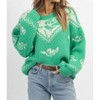 Women's Vintage Rose Sweater - Bailey Rose - 4 of 4