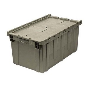 Quantum Storage Systems Heavy Duty Attached Top Container, 27"W X 17-3/4"D X 12-1/2"H Overall Size, 2.2 Cu.Ft. Volume, Recessed - 1 of 2
