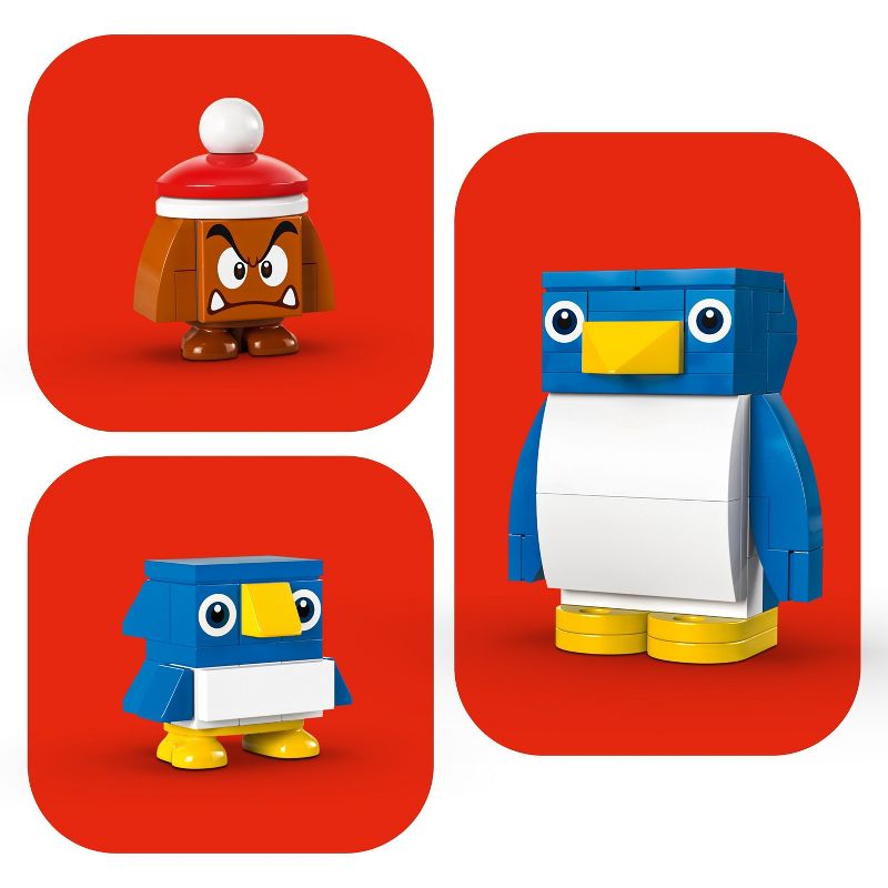 LEGO Super Mario Penguin Family Snow Adventure Expansion Set 71430, 4 of 8
