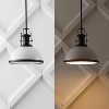 JONATHAN Y Homer Modern Industrial Iron LED Dome Pendant - 4 of 4