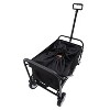 Racxily Collapsible Folding Outdoor Utility Wagon, Heavy Duty Wagon Grocery Cart, for Camping Shopping Sports Gardeing Fishing Supports 225lbs - 3 of 4
