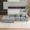 Whisen Modern 4-Seat Sectional Sofa Couches, Free-Combination Couch for Living Room - 3 of 4