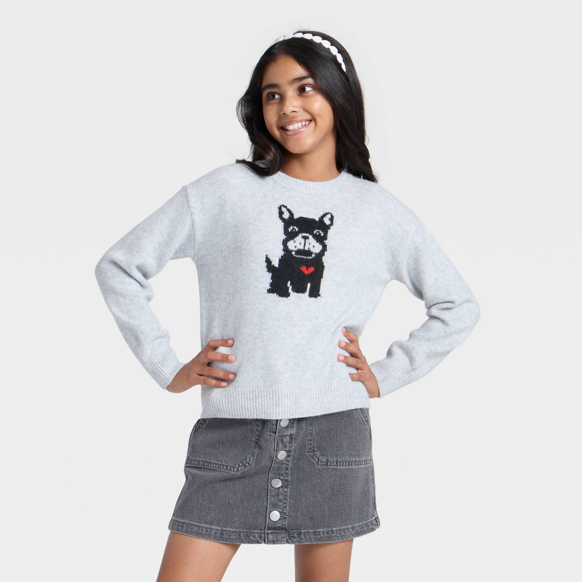 Girls' Graphic Pullover Sweater - Cat & Jack™