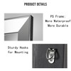 Lirago Rectangle PS Leaning Mirror Vanity Mirror Decor Mirror Wall Mirror with Wide Frame 70*30 Silver - 4 of 4