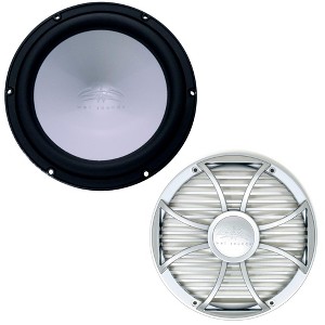 Wet Sounds REVO10FAS2-B 10" Black Marine Subwoofer 2-OHM with Included Silver Saltwater Series Grill - 1 of 4