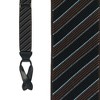CrookhornDavis Men's Park Avenue Diagonal Stripe Button End Elastic Braces - 2 of 4