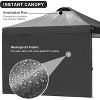 Anybear 10x10FT Black Pop Up Canopy Tent with 2 Sidewalls - 2 of 4