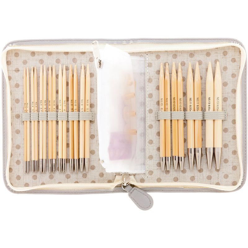 Tulip Carryc Long Interchangeable Bamboo Knitting Needle Set-Sizes 3.25mm-9mm, 3 of 6