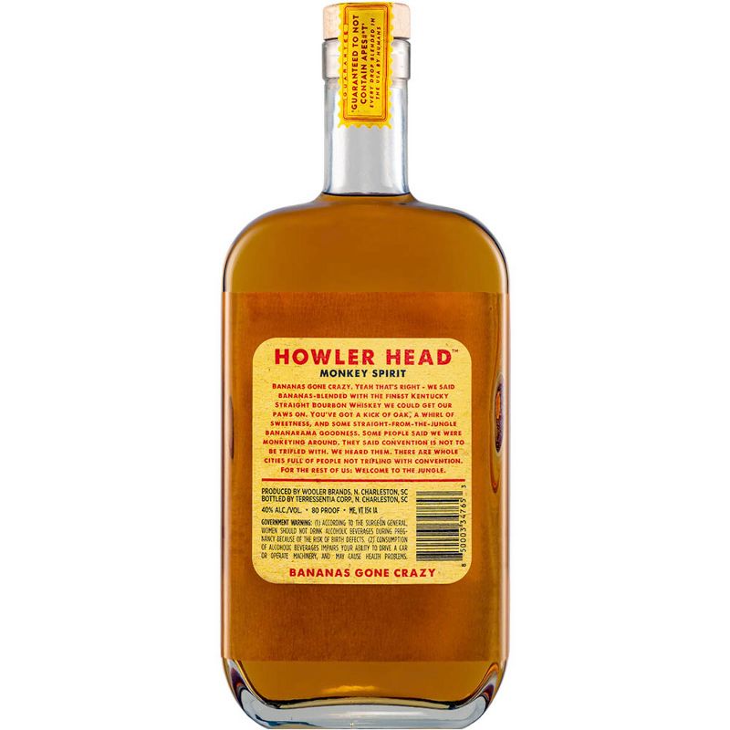 Howler Head Banana Flavored Bourbon Whiskey - 750ml Bottle, 3 of 6