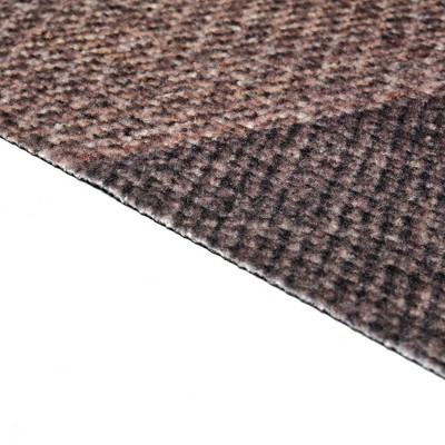 Rustic Brown/Black Synthetic 6x8ft Non-Slip Outdoor Rug
