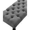 NicBex Upholstered Bench,Dining Bench with Solid Wood Frame,Modern Ottoman with Turned Legs for Living Room,Entryway,Kitchen - 4 of 4
