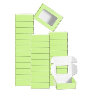 Unique Bargains Durable Soap Packaging Boxes Window Design Versatile Applications Gift Box 32 Pcs - 1 of 3