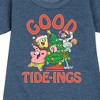 SpongeBob SquarePants Good Tide Graphic Short Sleeve Fleece Dress - Heather Navy - 2T - 2 of 4