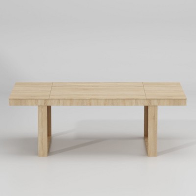 FUFU&GAGA Yellow Log Color Modern Desk For Conference Room Table Computer Desk