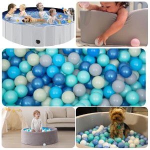 HOMEFUN Ball Pit Balls 500 Count for Kids, Colorful Phthalate Free BPA Free Baby Toddler Play Balls for Kids - 1 of 4