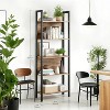VASAGLE 5-Tier Bookcase, Bookshelf, Book Shelf, with Steel Frame, for Living Room, Home Office, Bedroom, 9.4 x 24.4 x 65 Inches - 4 of 4