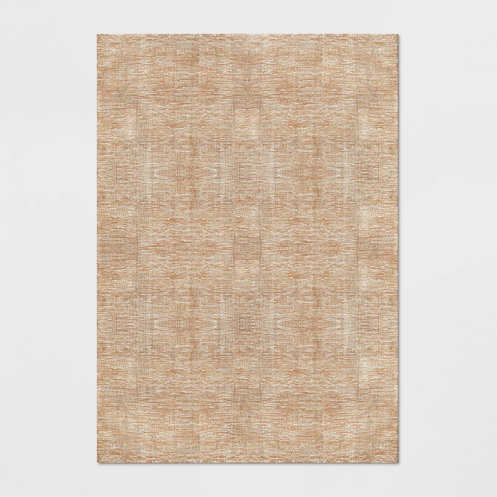 9'x12' Viscose Cross Hatch Solid Area Rug Blush - Project 62™