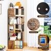 Pamapic 63" Corner Shelf, 5-Tier Freestanding Corner Cabinet Storage for Kitchen, Living Room & Bedroom - 4 of 4