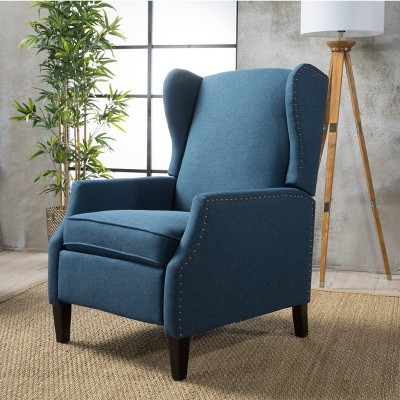 Wing Back Recliner Chair, Recliner Sofa PU Leather for Adults, Recliners Home Theater Seating with Lumbar Support, Armchair for Living Room