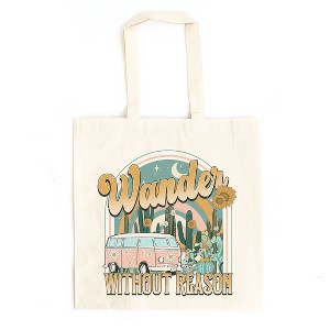 City Creek Prints Wander Without Reason Desert Van Canvas Tote Bag - 1 of 2