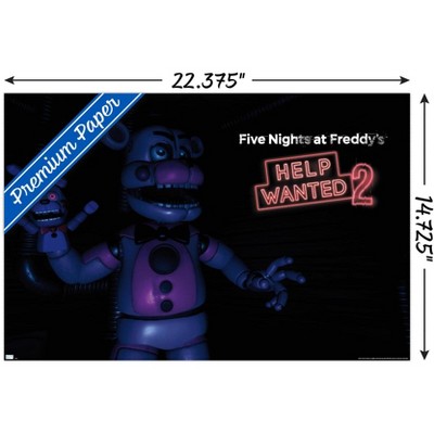 Five Nights at Freddy's Funtime Freddy Gaming Poster with Mount