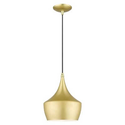 Livex Lighting Waldorf 1 - Light Chandelier in  Soft Gold/Polished Brass