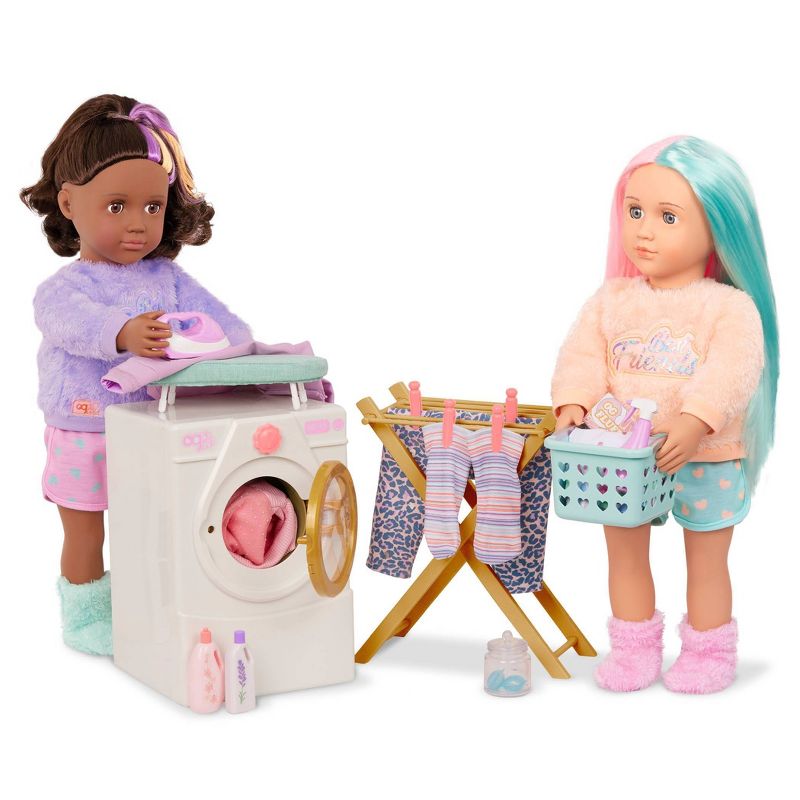 Our Generation Laundry Day Washing Machine Dollhouse Accessory Set for 18&#39;&#39; Dolls, 4 of 9