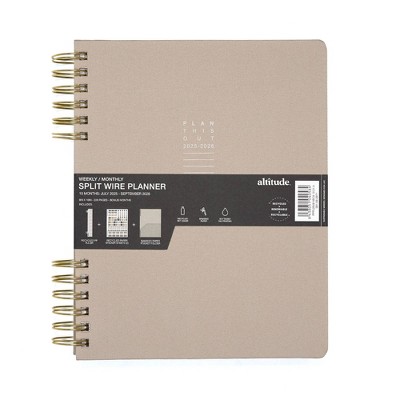 Altitude Planner 8"x10" Monthly & Weekly Warm Gray Undated