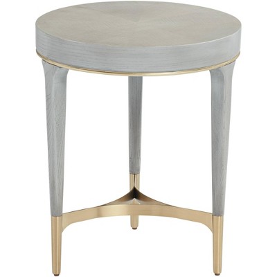 55 Downing Street Danton 19 3/4" Wide Gray Round Side Table