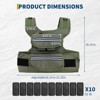 COZONY Adjustable Weighted Vest for Men, 25/35/45 LB with Shoulder Pads, Reflective Strips & Pockets for Running, Walking - 2 of 4