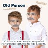 4E's Novelty Old Man Costume for Boys - Stick on Mustache, Eyebrows and Glasses - 100 Day of School Old Man Costume, Grandpa Costume Accessory Kit - 4 of 4