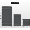 Towels 8 Piece Premium Towel Set, 2 Bath, 2 Hand, and 4 Wash Cloths, 600 GSM 100% Ring Spun Cotton - 2 of 4