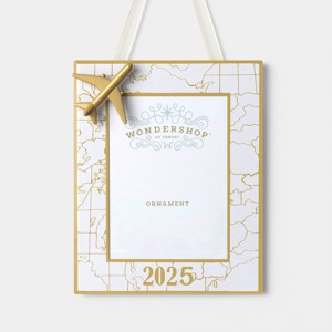 Christmas Metal Airplane Picture Frame Ornament - Wondershop™ - 1 of 3