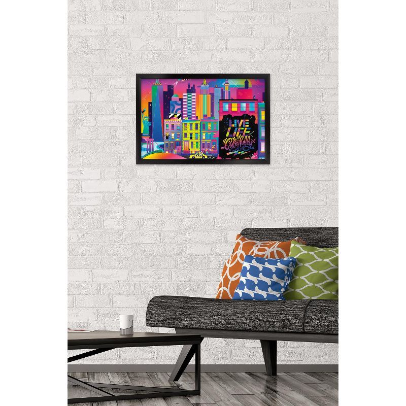 Trends International Jason Naylor - Live Life Colorfully Framed Wall Poster Prints, 2 of 7