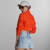 Women's Mini Cropped Racer Jacket - 4 of 4