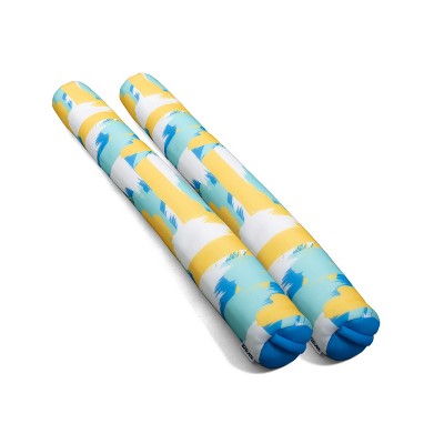 Big Joe Noodle Two Pack, No Inflation Needed Pool Floats, Quick Draining Fabric