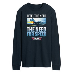 Men's - Top Gun - I Feel The Need Long Sleeve Graphic T-Shirt - 1 of 4