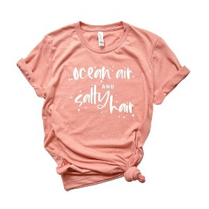 Simply Sage Market Women's Ocean Air and Salty Hair Short Sleeve Graphic Tee - 1 of 3